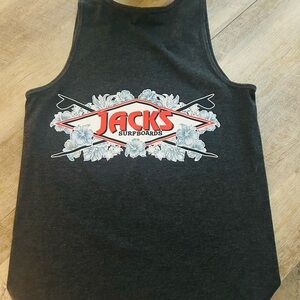 JACKS Surfboards Black Logo Tank